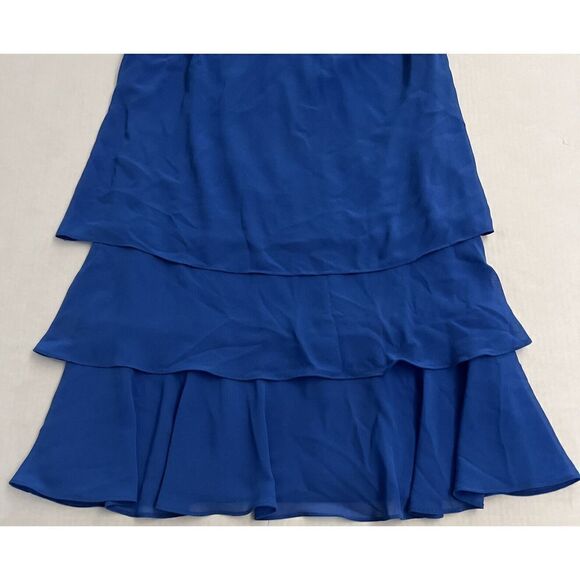 Lauren Ralph Lauren LRL Women’s Sz 2 Blue Flowy 3-Tiered Sleeveless Dress $125 - Picture 6 of 8